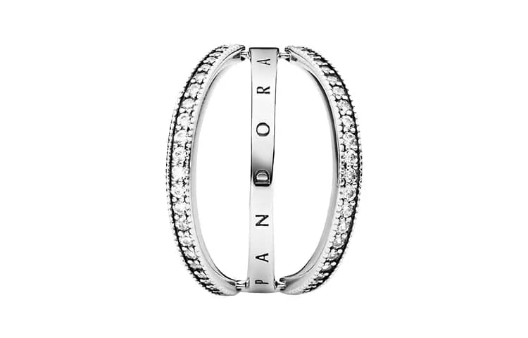 Pandora Reversible Pandora's Heart 925 Silver Ring Women's Silver 2