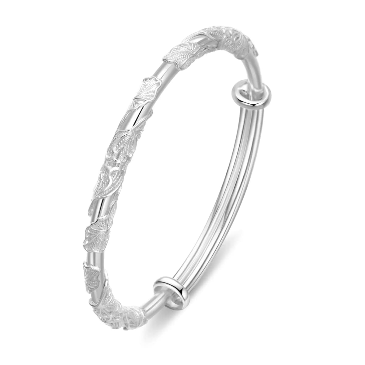Lao Feng Xiang S999 Fine Silver Sterling Silver Bracelets Women's 95