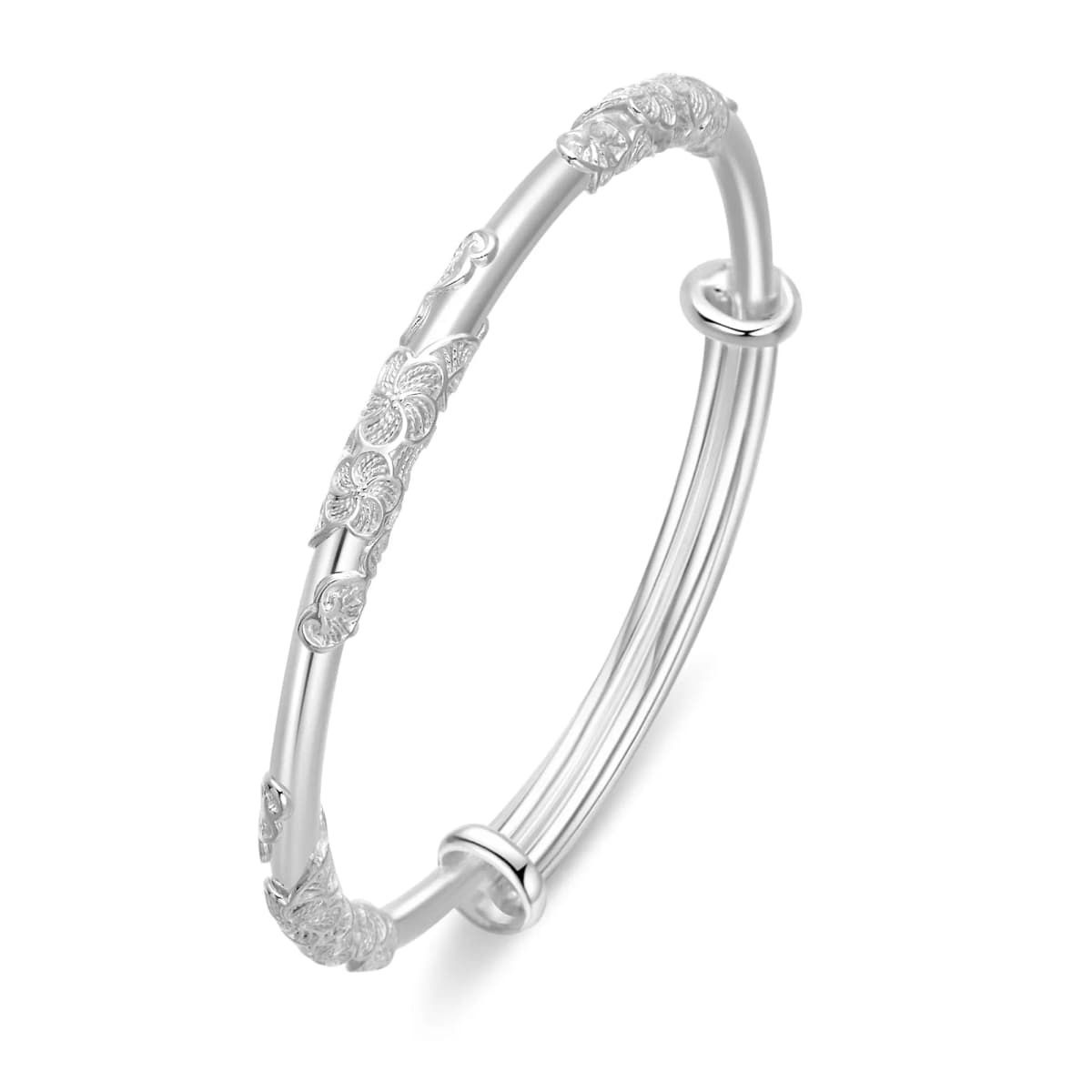 Lao Feng Xiang S999 Fine Silver Sterling Silver Bracelets Women's 59