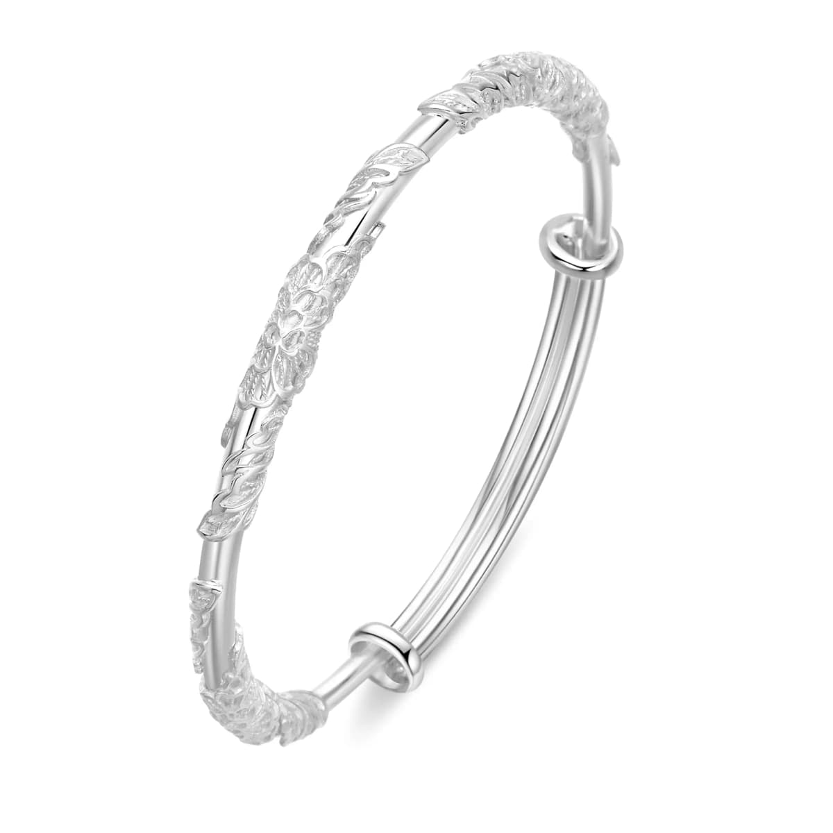 Lao Feng Xiang S999 Fine Silver Sterling Silver Bracelets Women's 77