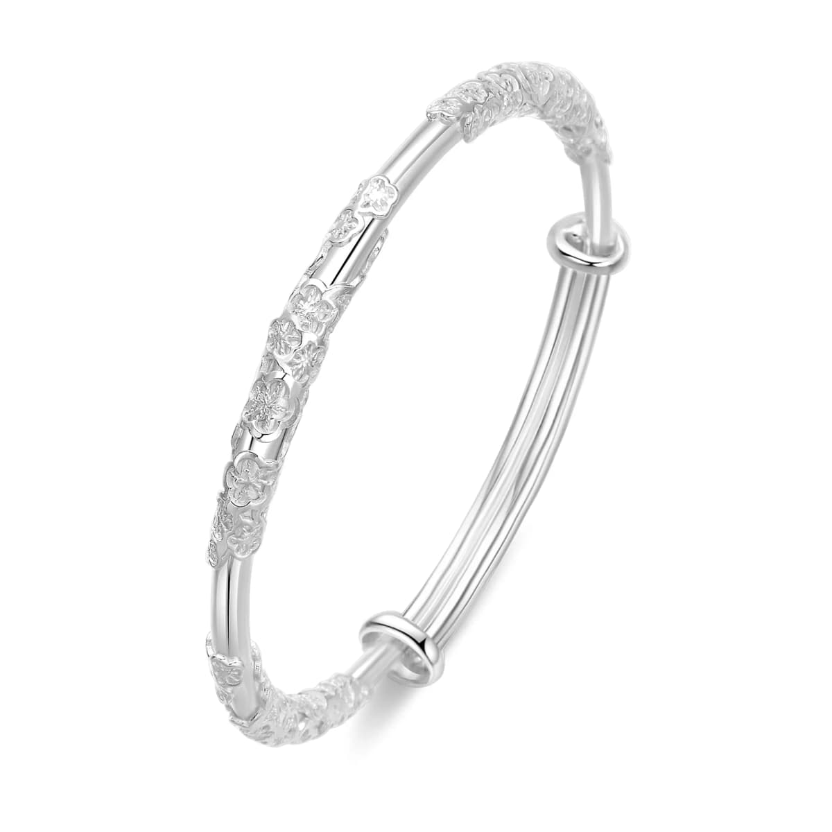 Lao Feng Xiang S999 Fine Silver Sterling Silver Bracelets Women's 68