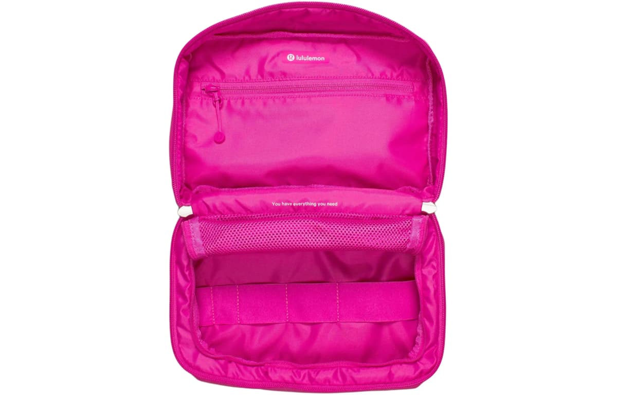 lululemon Daily Essentials 5L Fashion Versatile Trendy Polyester Storage Bag Large Unisex Sonic Pink/Pink Blue/Silver 3