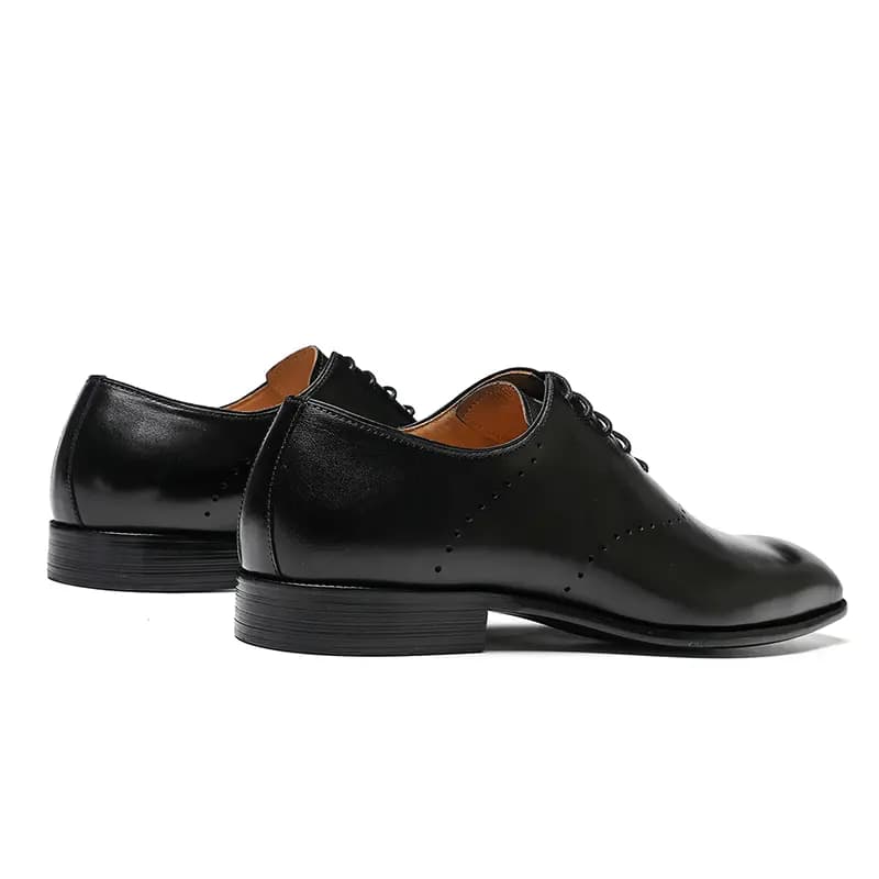 ASTON M.JAZZ Men's Top-Grain Leather Trendy Versatile Commuter Dress Shoes 6