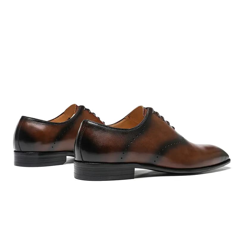 ASTON M.JAZZ Men's Top-Grain Leather Trendy Versatile Commuter Dress Shoes 20