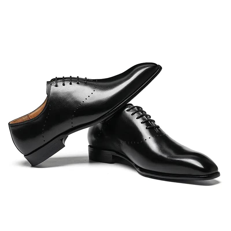 ASTON M.JAZZ Men's Top-Grain Leather Trendy Versatile Commuter Dress Shoes 5