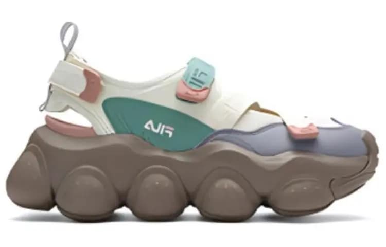 FILA FRAGOLA Qadın Çimərlik Sandalı Ağ/Boz/Bənövşəyi 2
