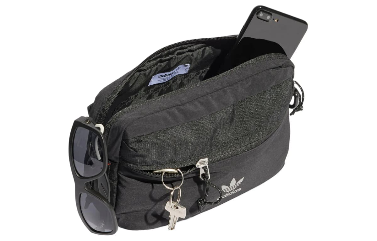 Adidas Originals Recycled Polyamide Fanny Pack Regular Men's Black 4
