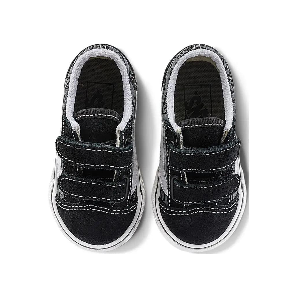 Vans Old Skool Körpə Ayaqqabısı Qara/Boz/Ağ 3