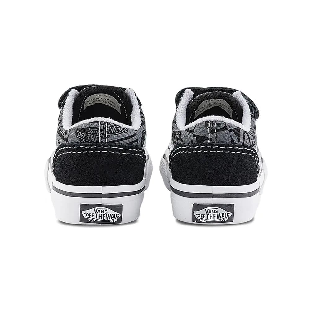 Vans Old Skool Körpə Ayaqqabısı Qara/Boz/Ağ 5