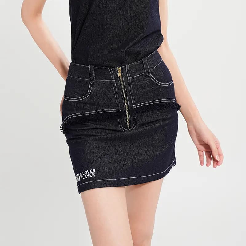 CASTELBAJAC Denim Short Skirts Women's Blue 6