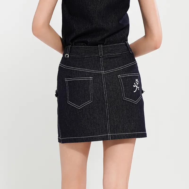 CASTELBAJAC Denim Short Skirts Women's Blue 7