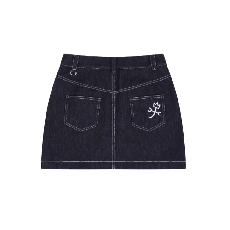 CASTELBAJAC Denim Short Skirts Women's Blue 2