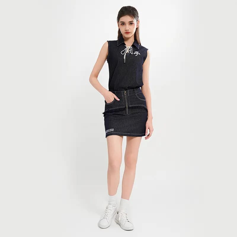 CASTELBAJAC Denim Short Skirts Women's Blue 3