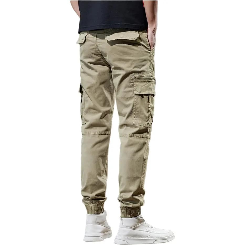 Jeep Logo Print Mid-Rise Comfortable Jogger Cargo Pants Men's 5
