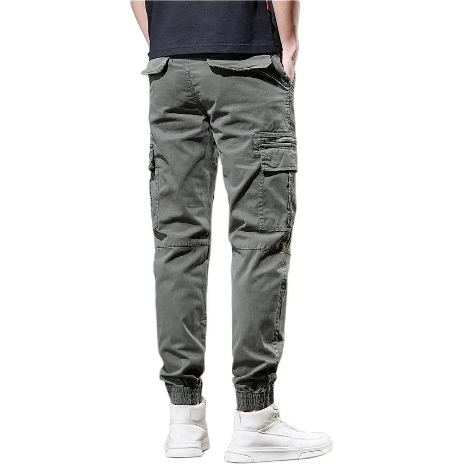 Jeep Logo Print Mid-Rise Comfortable Jogger Cargo Pants Men's 9