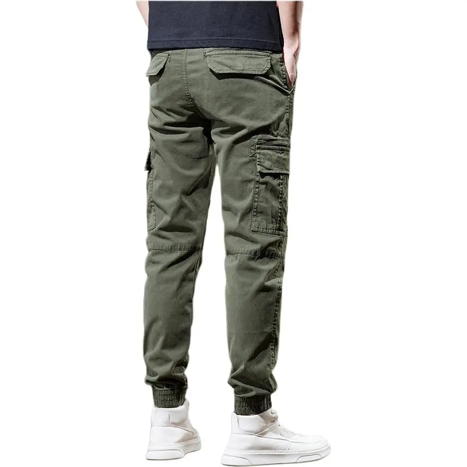Jeep Logo Print Mid-Rise Comfortable Jogger Cargo Pants Men's 7