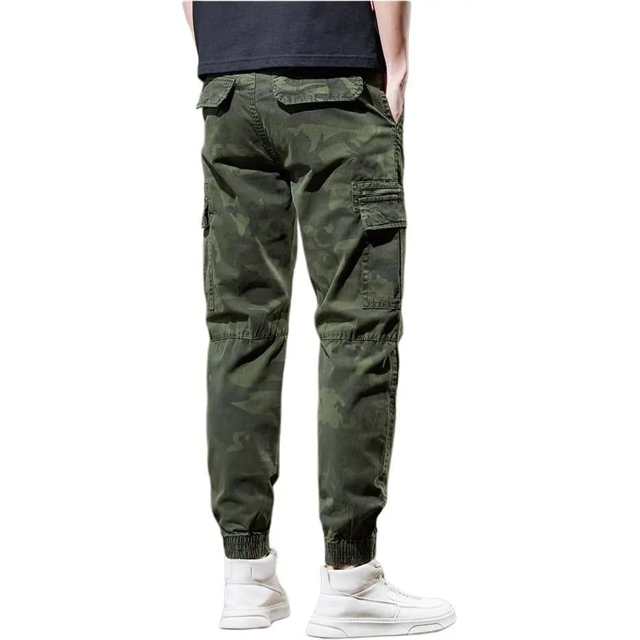 Jeep Logo Print Mid-Rise Comfortable Jogger Cargo Pants Men's 3