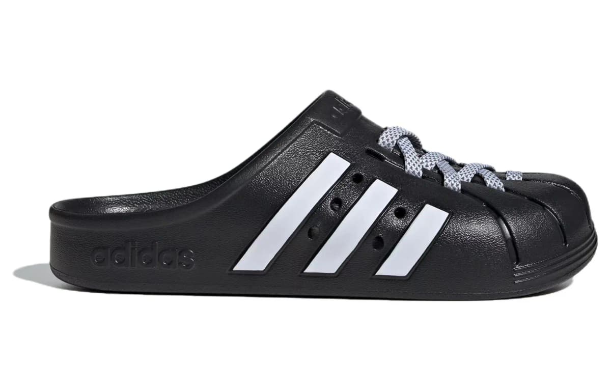 Adidas Adilette Clogs 'Black White' 2