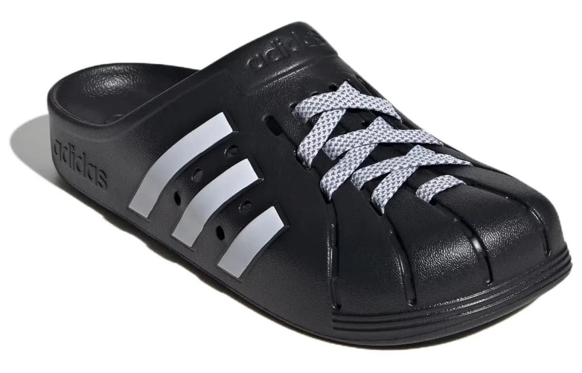 Adidas Adilette Clogs 'Black White' 3