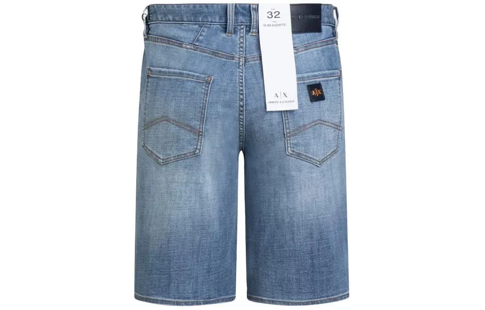 ARMANI EXCHANGE AE SS24 Denim Kişi Şortu Mavi 2