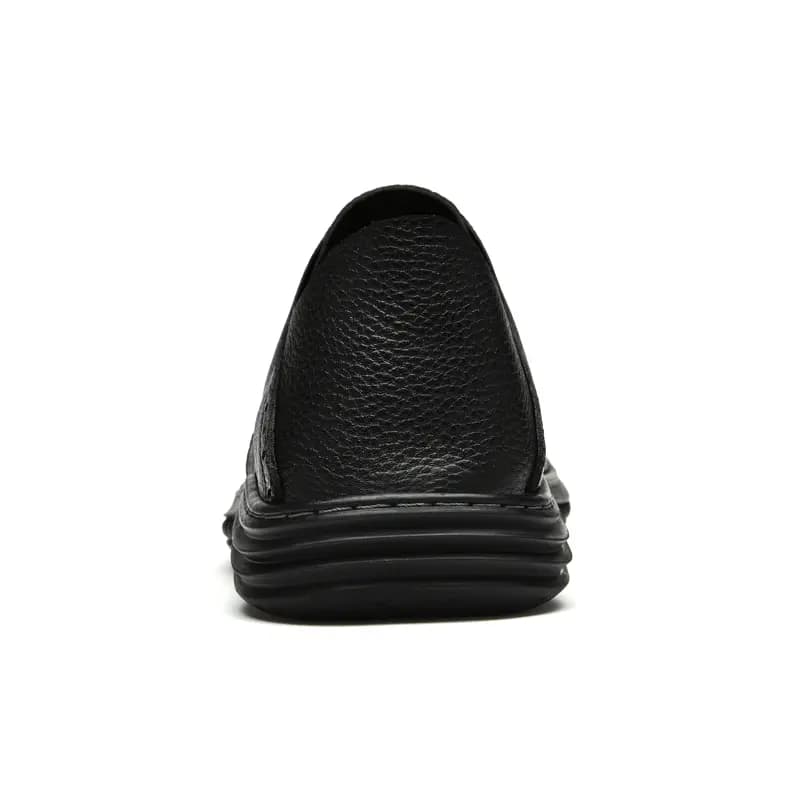 British Knight Soft Comfortable Commuting Trendy Versatile Young Casual Lace-Up Loafers Men's Black 3
