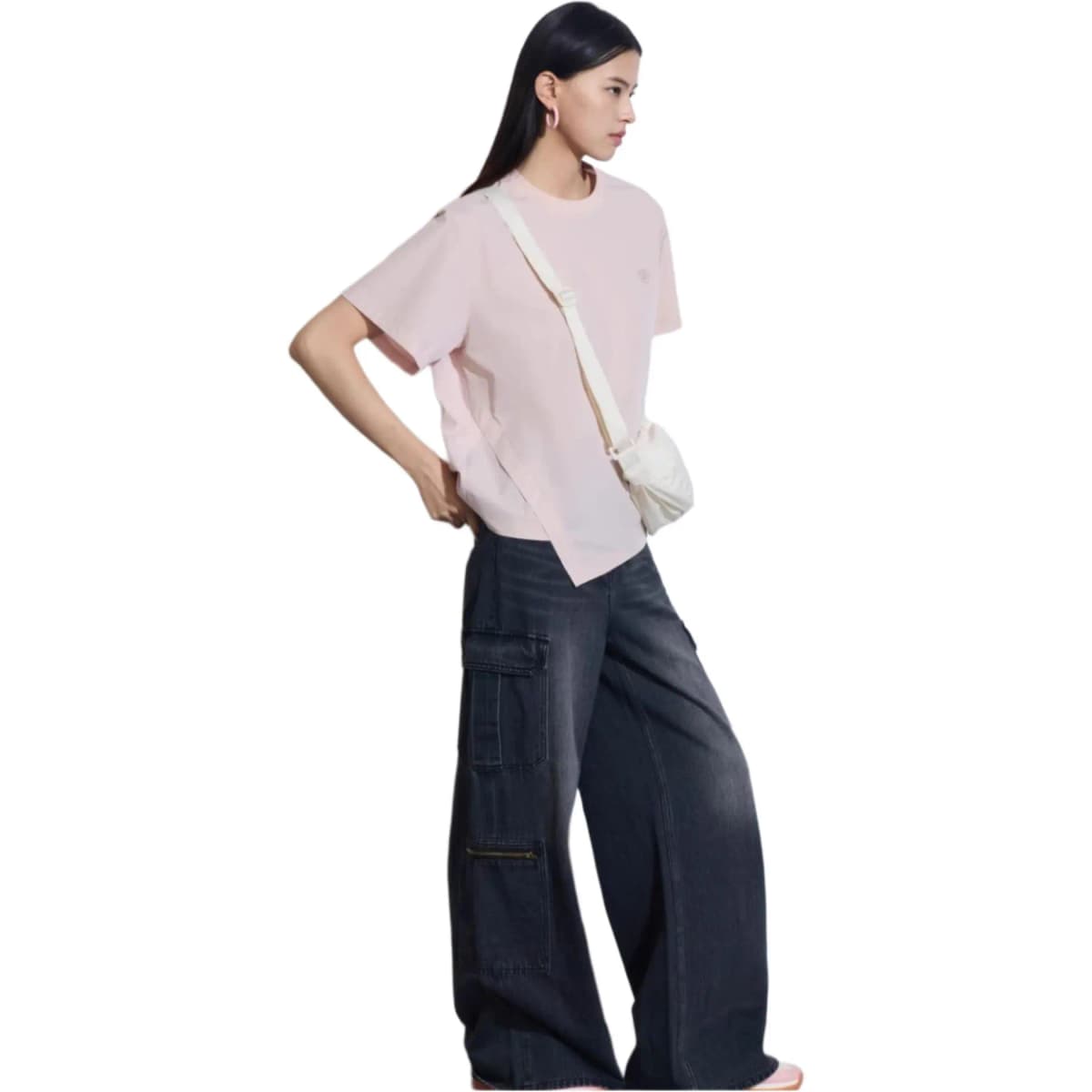GAP Solid Color High-Waist Relaxed Wide Leg Jeans Women's 3