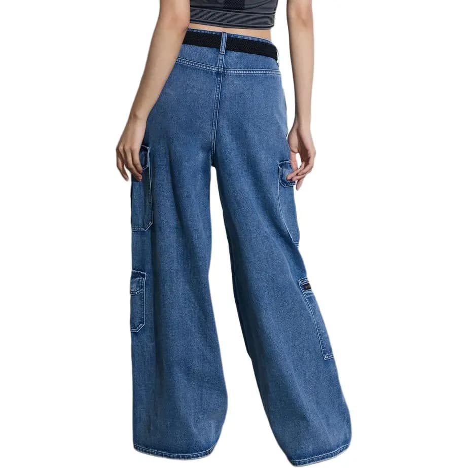 GAP Solid Color High-Waist Relaxed Wide Leg Jeans Women's 7