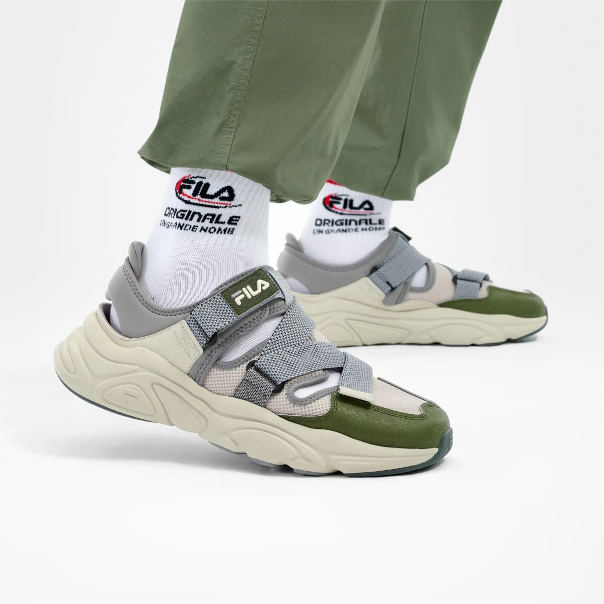 FILA MARS SANDAL Beach Sandals Men's Sky Gray 6