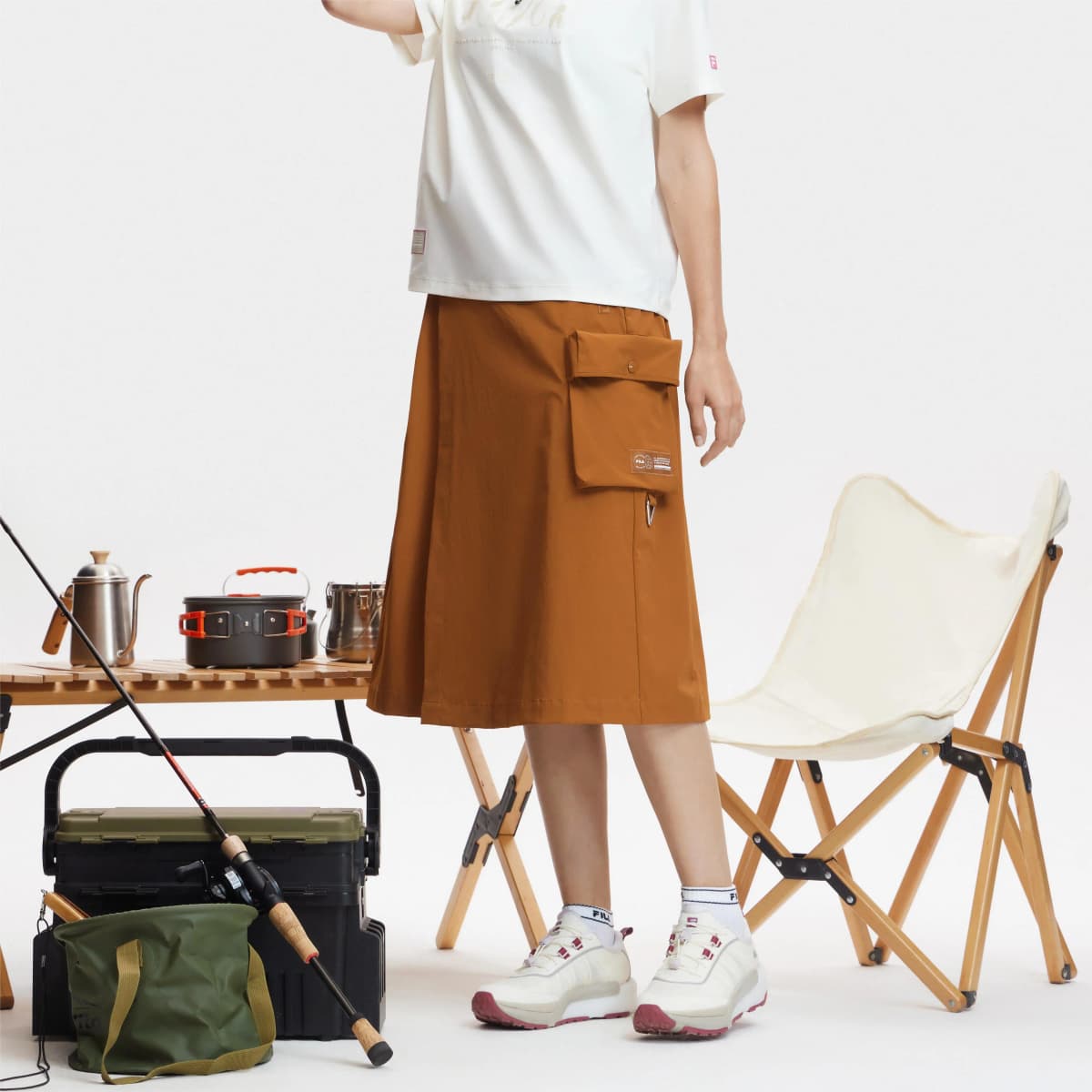FILA Skirts Women's Cinnamon Brown 4