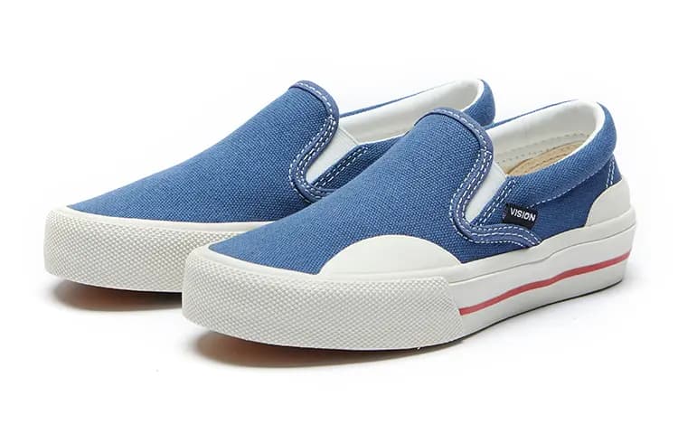 Vision Street Wear Alçaqboğazlı Uşaq Kətan Ayaqqabısı Mavi 4