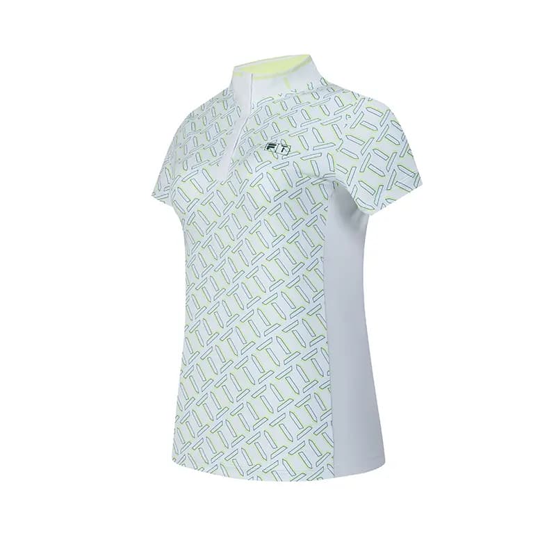 FILA GOLF Series Knit Short-Sleeve Shirt Women's Jade White 2