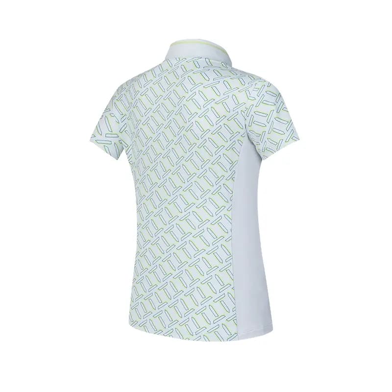FILA GOLF Series Knit Short-Sleeve Shirt Women's Jade White 3