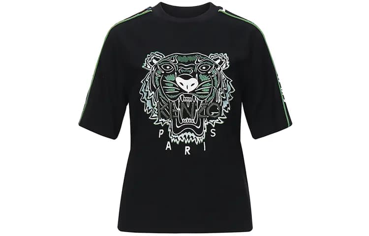 KENZO Classic Tiger Head Qadın Köynəyi Qara