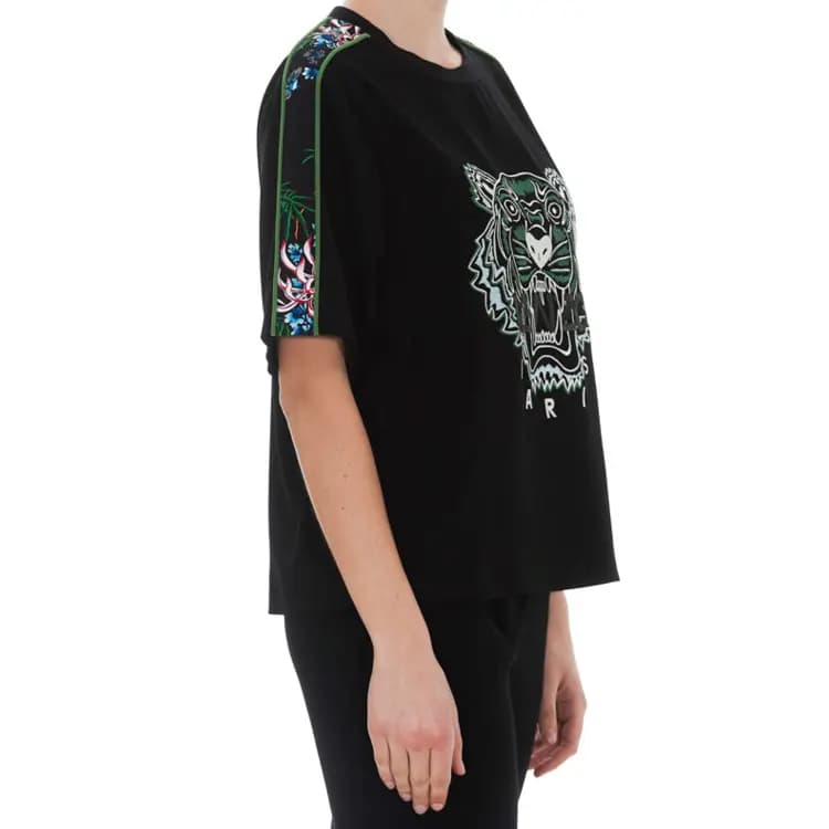 KENZO Classic Tiger Head T-Shirts Women's Black 5