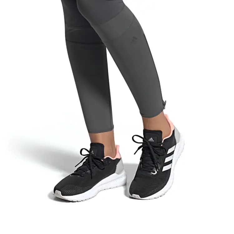 Adidas Solar Blaze Qadın İdman Ayaqqabısı Qara/Ağ/Çəhrayı 7