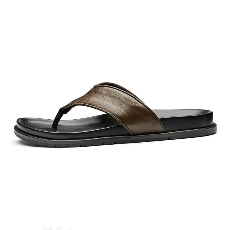 Brounvanm Flip Flops Men's Light Brown