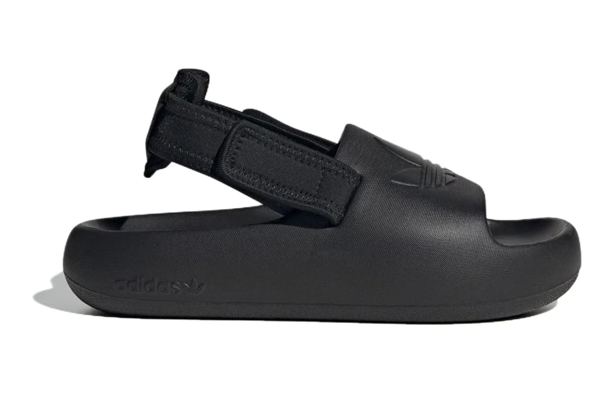 Adidas AdiFOM Adilette Slide J 'Triple Black' 2