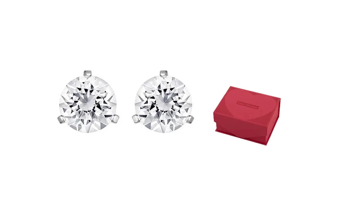 Swarovski Element Sırğa Qadın Ağ Qızılı 10