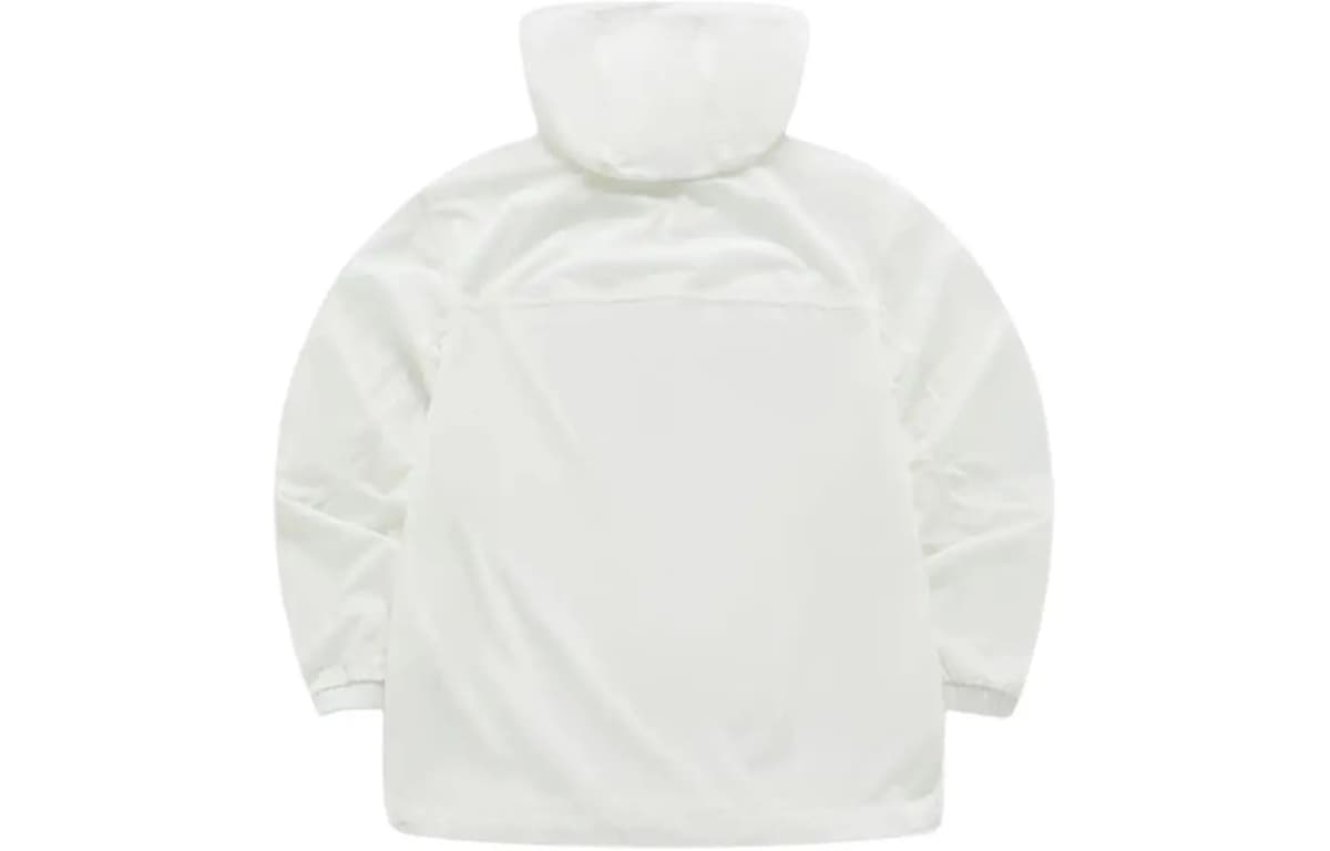 FILA FUSION Loose Hooded Zipper Long Sleeve Sun Protection Jacket Men's White 2