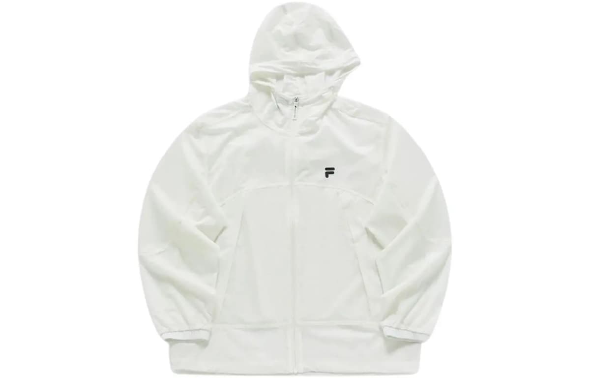 FILA FUSION Kişi Günəşdən Qoruyucu Pencək Ağ