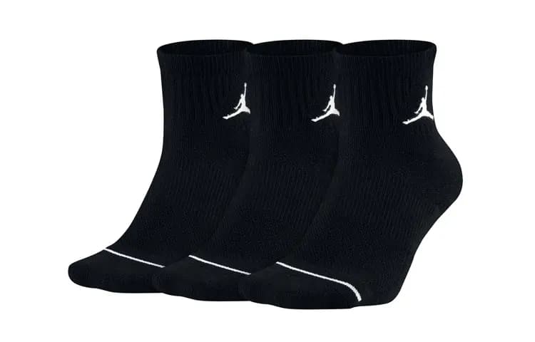 Jordan Basketbol Corabı Unisex Qara 3-lü Dəst 2