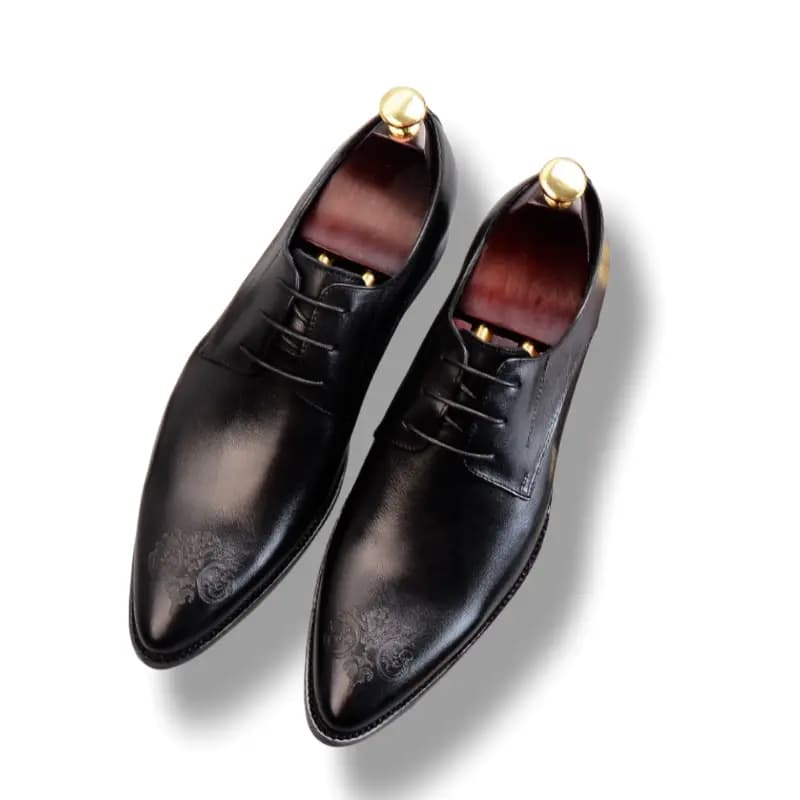 ASTON M.JAZZ Top Layer Cowhide Leather Large Size Soft Sole British Brogue Business Formal Leather Shoes Men's 3