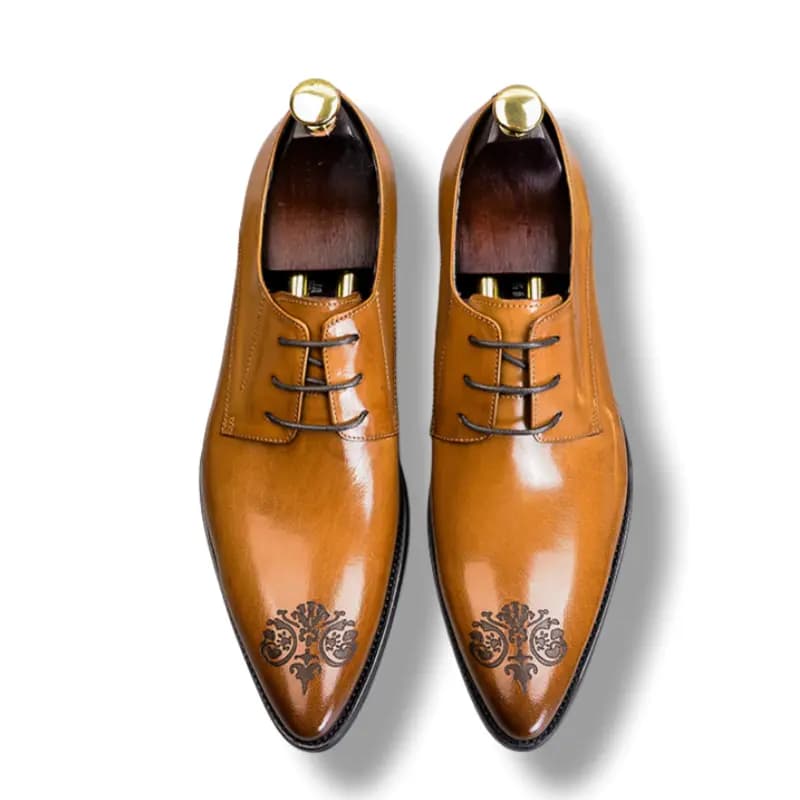 ASTON M.JAZZ Top Layer Cowhide Leather Large Size Soft Sole British Brogue Business Formal Leather Shoes Men's 16