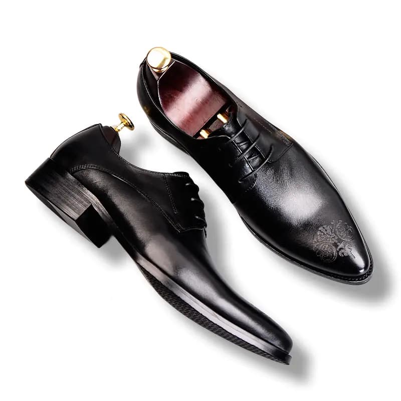 ASTON M.JAZZ Top Layer Cowhide Leather Large Size Soft Sole British Brogue Business Formal Leather Shoes Men's 2