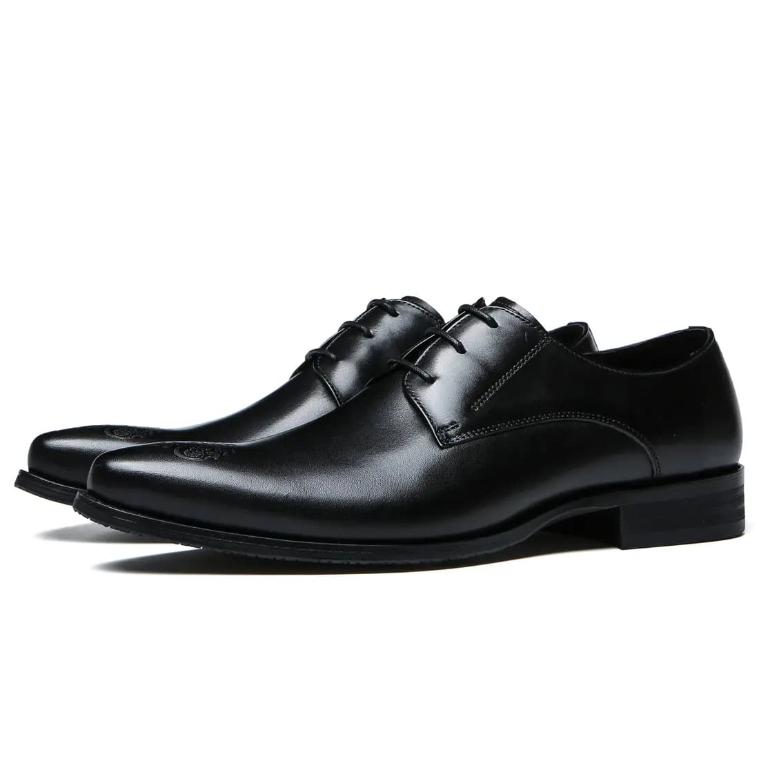 ASTON M.JAZZ Top Layer Cowhide Leather Large Size Soft Sole British Brogue Business Formal Leather Shoes Men's 5