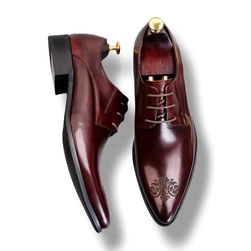 ASTON M.JAZZ Top Layer Cowhide Leather Large Size Soft Sole British Brogue Business Formal Leather Shoes Men's 10