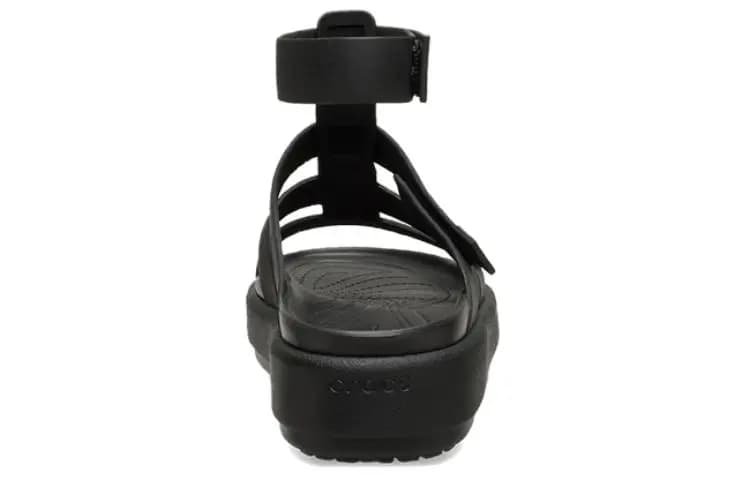 Crocs Brooklyn Luxe Gladiator Sandals 'Black' Women's 5
