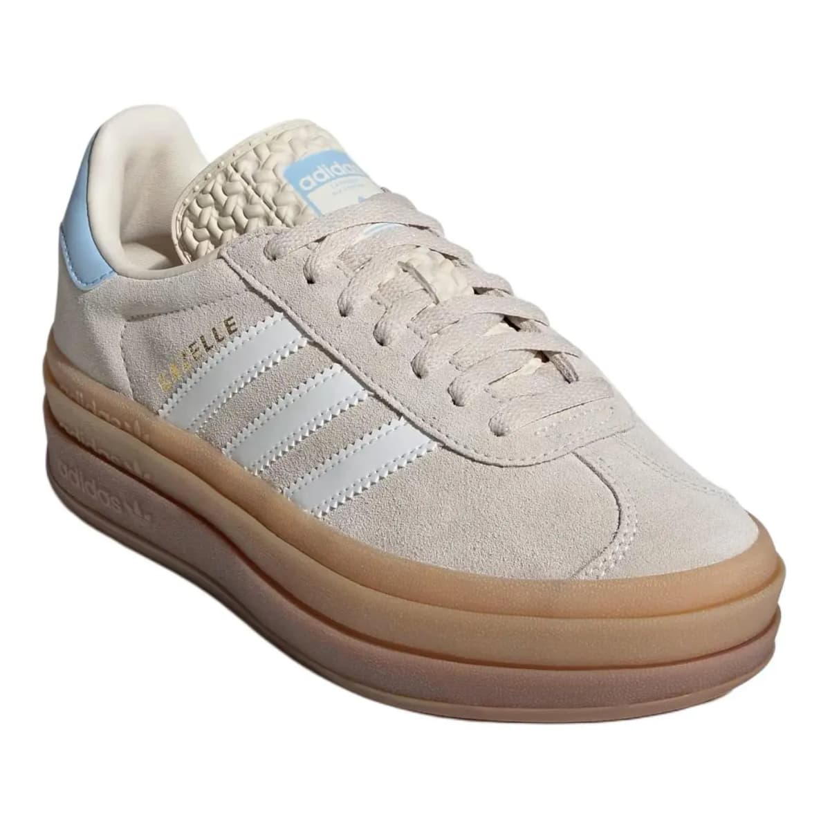Adidas Gazelle Bold Wonder Uşaq İdman Ayaqqabısı Ağ/Mavi 3
