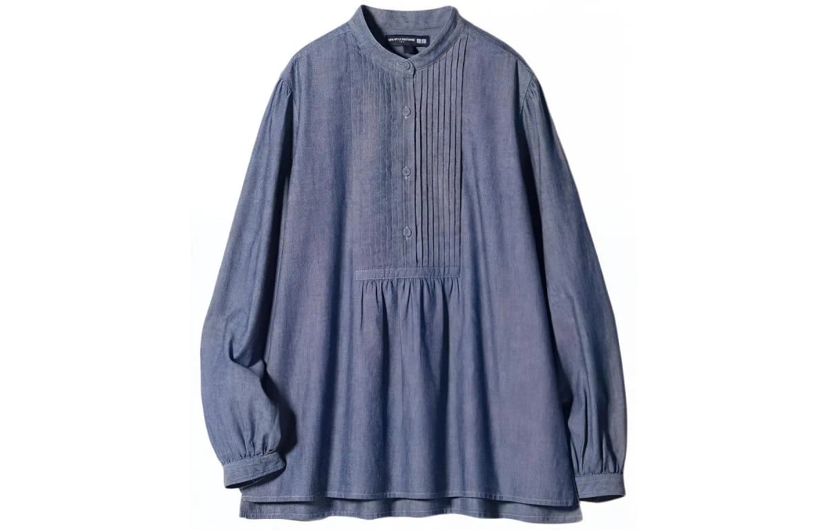 Ines De La Fressange X UNIQLO Qadın Köynəyi Tünd Mavi