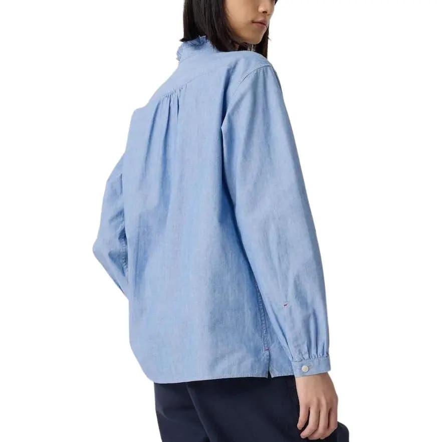 Ines De La Fressange X UNIQLO Qadın Köynəyi Mavi 4